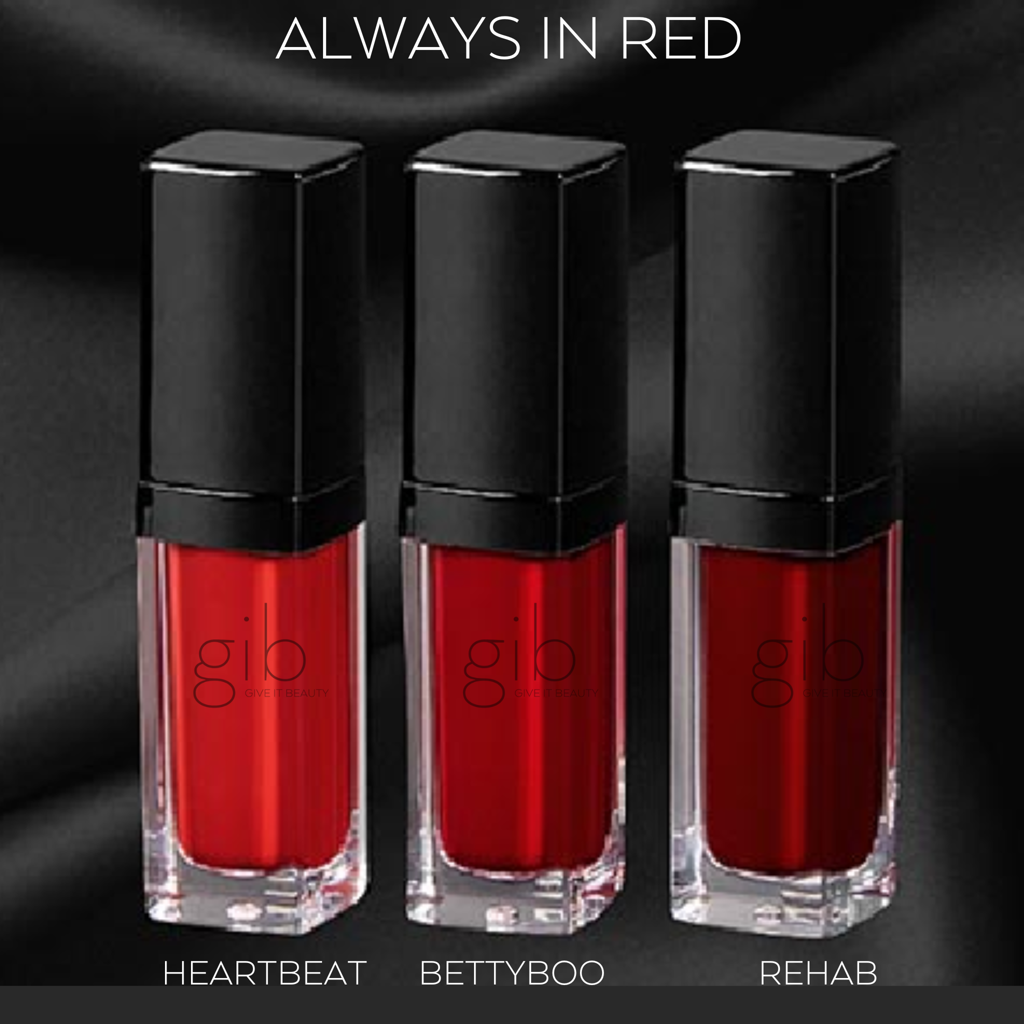 MINI LIQUID VELVET LIPSTICK SET - ALWAYS IN RED – Give It Beauty